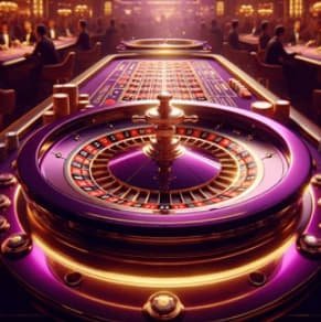 Antarmuka aplikasi ganas33 menampilkan meja roulette live dan menu navigasi